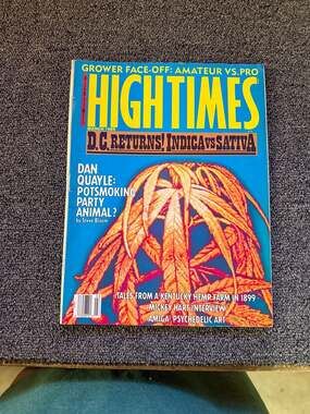 High Times Magazine March 1989 D.C. Returns Indica vs Sativa